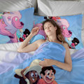 Miniatyrbilde 4 av 5: v593 STEVEN UNIVERSE Myk 3D-printet Dynetrekk Sengetøy Sett med Dynetrekk 3-delt Sett Inkluderer 2 Putetrekk og 1 Trekk Maskinvaskbar ol59 135x200cm 53x78in