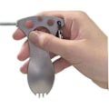 Miniatyrbild 2 av 5: Multifunktionell sked gaffel rostfritt stål utomhus verktyg spork för vild överlevnad grå, utomhus multifunktion bestick silver 1 st