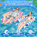 Miniatyrbild 4 av 6: Pool Float Hängmatta, 2 Pack Pool Uppblåsbara Pool Floats, Uppblåsbar Vatten Hängmatta, Simbassäng Uppblåsbara