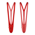 Miniatyrbilde 2 av 2: Julemann Nyhet Sexy V-formet Snømann Reinsdyr Mankini Truse Thong Suspender En Del Underbukse Red