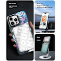 Pikkukuva 4 / 5: YOUNGKIT City Series iPhone 16 Pro:lle - Magneettinen Kotelo, Iskun Kestävä IMD TPU Puhelimen Kotelo Multicolor Cityscape