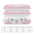 Miniatyrbild 2 av 5: v1177 Cinnamoroll Täcke Set Tjockt Mjukt 3 Delars Sängklädesset Året Runt Täcke med 2 Örngott för Vuxna Kvinnor Flickor Tonåringar Hem Rum Inredning io 135x200cm 53x78in
