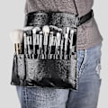 Miniatyrbilde 1 av 4: 1 stk. Sminkebørsteveskebelte med flere lommer, Fanny Pack Foldable Justerbar Forklepakke for Sminkebørsteveske Profesjonell Sminkeartist