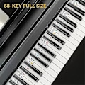 Miniatyrbillede 3 af 4: Fjernelsesklaver Keyboard Note Labels Genanvendelige Silikone 88 Tangenter Klaver Noter Guide Stickers Colorful