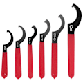 Pikkukuva 2 / 5: 6-osainen kiintoavainsarja, säädettävä Coilover-avain, avaimet, Coilover-avain, teräsavain Red  Black