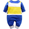 Pikkukuva 3 / 5: Vastasyntyneen vauvan poikien ja tyttöjen lyhythihainen sarjakuva Onesies Jumpsuit Sininen, Oranssi, 1-24 kuukautta 59 Blue