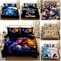 Pikkukuva 4 / 5: v4837 Lakanat Galaxy Skull Mickey Mouse Peittosetti Täydellinen Vuodevaatesetti Lakanat IU4837 135x200cm 53x78in
