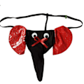 Miniatyrbillede 1 af 5: Elefant Sex Affair Sjov Thong Black red ears