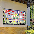 Miniatyrbillede 3 af 5: Dekoration til EM i fodbold 2024, banner til EM i fodbold 2024, baggrundsbillede 185 x 110 cm 2Pcs