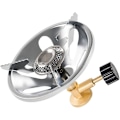Miniatyrbild 3 av 5: Bärbar utomhuscamping gasspis i rostfritt stål gasspis campingtillbehör gasspisbrännare (silver) (2 st)