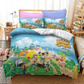 Miniatyrbild 4 av 5: v5795 Sängkläder Animal Crossing Sängset 3 Delar Påslakan Örngott Överdrag Barn Presenter Sängkläder IU5795 135x200cm 53x78in