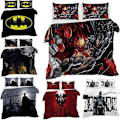 Miniatyrbild 2 av 5: v5342 Sängkläder Superhjälte Batman Design Tryckt Bäddset 3 delar Påslakan Örngott STORLEK Sängkläder IU5342 135x200cm 53x78in