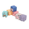 Miniatyrbild 2 av 5: Baby Djur Block Set 6 st Mjuka PVC Byggklossar Leksaker Bitleksaker Tuggbara Klämbara för Småbarn 6 Månader Uppåt
