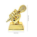 Miniatyrbillede 3 af 3: Mikrofon Trofæ Studerende Sangkonkurrence Vært Konkurrence Trofæ Pris Børn Æres Trofæ Golden