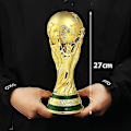Miniatyrbillede 1 af 5: VM Fodboldtrofæ Resin Replika Trofæ Model Fodbold Fan Souvenir Gave -wf 27CM