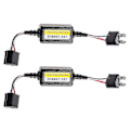 Miniatyrbillede 3 af 5: 2 stk. H4 LED-bilpærer Canbus-fejlfri modstand forlygte advarsel anti-flimmer