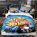 Miniatyrbild 5 av 5: v5010 Sängkläder Hot Wheels Sängset Påslakan Örngott Presenter Sängkläder IU5010 135x200cm 53x78in