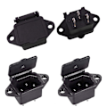 Pikkukuva 2 / 2: IEC320 C14/3-napainen urosliitin runkoon, PCB-paneeliin, virransyöttöliitäntä, kansi, AC 250V/10A, 4 kpl