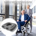 Miniatyrbilde 3 av 6: Bærbar oppblåsbar donut sete pute, pustende sete pute, egnet for hemoroider, rullestoler, langvarig sitting, daglig bruk