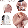 Miniatyrbillede 3 af 4: 8 stk. Hijab Magnetnåle, Multi-use Hijab Magneter Uden Snag, Multi-use Tørklæde Hijab Magneter Til Kvinder Muslimske Fiis