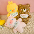 Miniatyrbilde 3 av 4: Plysjleker 1 stk 26 cm Super søt gris Teddy Bear Kanin Kylling Plysjdukke Nydelig Helt Fylt Myk Dyr Baby Kawaii Pude white rabbit