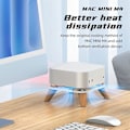 Miniatyrbild 4 av 5: AODUKE AJM4-4 Stativ för Mac Mini M4 Pro Mini PC i Trä, Vertikal Kylbas