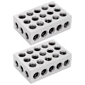 Miniatyrbild 8 av 8: 123 Block 1 2 3 Block Metrisk Krom Stål Silver 1 Par 1‑2‑3 Block 23 Hål Matchade 0,0002In Maskinist 123 Jigg Ultra Precision Industriell Tillförsel