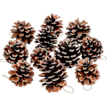 Miniatyrbild 1 av 5: 30 st naturliga tallkottar för jul, rustika tallkottar i bulk med snöre för hantverk för heminredning, höst tacksägelse träddekoration