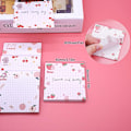 Miniatyrbillede 2 af 5: Sødt Sticky Notes Kawaii Sticky Notes 3.1x3.1in 4Pads 80Sheets/Pad Selvhæftende Note Pads Sødt Farverige Super Sticky Note Pads 4 Unikke Søde Mønstre