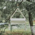 Pikkukuva 4 / 5: Farfi Paper Roll Holder Macrame Smooth Stick Monikäyttöinen Ulkona Ripustettava Paperipyyheteline Kotiin Leirintään Beige