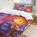 Pikkukuva 1 / 5: x9 Elemental 3-osainen vuodevaatesetti Lämmin ja mukava pehmeä pussilakanasetti, jossa 1 pussilakana ja 2 tyynyliinaa makuuhuoneeseen b9 135x200cm 53x78in
