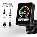 Miniatyrbild 2 av 5: 4 st Gitarrstemmare Uppladdningsbar Clip on Tuner för Gitarr, Bas, Ukulele, Violin Passar för Professionella eller Nybörjare