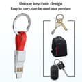 Miniatyrbilde 3 av 5: 3 i 1 Mini Nøkkelring Lader Usb Kabel Micro Usb Type C Lyn Kabel