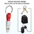 Pikkukuva 3 / 5: 3-in-1-miniavainperälaturi USB-kaapeli Micro USB Type C Lightning-kaapeli
