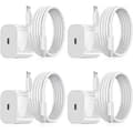 For iPhone Samsung Fast Charger USB-C Power Adapter 20W + 2m Cable 4-pack Samsung (20w White) 4-Pack 4-Pack Samsung(20w White)