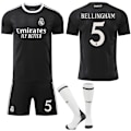 Miniatyrbillede 1 af 2: 25-26 Real Madrid Børn Voksen Sort Trænings Fodboldtrøje Sæt med Strømper Nr.5 Bellingham No.5 Bellingham No.5 Bellingham XXL