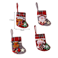Miniatyrbild 5 av 5: Julstrumpa Set 4st Julgran Hänge Santa Boot Presentpåse Y