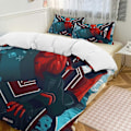 Miniatyrbild 1 av 4: v203 Spider-Man 3-delat Bäddset för Enkelsäng - Inkluderar 1 Enkelt Täcke och 2 Örngott - Färgbeständig Mikrofiber - Spider io203 240x260cm 94x102in