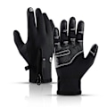 Miniatyrbilde 1 av 5: Unisex Vinter Termiske Hansker Bærbare Vanntette Berøringsskjerm Sykkelhansker For Utendørsbruk A0020 SVART A0020 BLACK A0020 BLACK M
