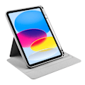 Miniatyrbillede 4 af 5: iPad Air 11 (2024) Etui i PU Læder + Akryl Tablet Cover med Automatisk Søvn/Vækning, Drejelig Stativ - Multicolor Grey