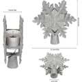 Miniatyrbilde 1 av 4: Juletrær Topper Lys, Led Lys Opp Lighted Snowflake Jul Topper Projecter Med Projeksjon For Innendørs Utendørs Jul Tre Dekor Dec