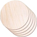 Miniatyrbild 1 av 3: Runda träplattor för hantverk, 5-pack 14\" träcirklar ofärgade träcirklar