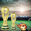 Miniatyrbillede 3 af 5: VM Fodboldtrofæ Resin Replika Trofæ Model Fodbold Fan Souvenir Gave -wf 13CM