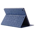 Miniatyrbillede 3 af 5: Gebei Parallel Lines Læder Auto Wake Sleep Tablet Etui Til Ipad 10.2 (2021)/(2020)/(2019) - Blue