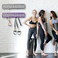 Miniatyrbillede 2 af 3: Øvelsesbold-arrangørstativ | Skumrulleropbevaringsbeslag til fitnesscenter, stue, soveværelse | Pladsbesparende træningsmåtte-vægophæng til yogamåtte, skumruller