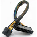 Miniatyrbillede 2 af 5: 24-pin til 10-pin Atx Psu Netledning Flettet Ærme Kabel A