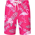 Miniatyrbillede 4 af 5: Herre Hawaii skjorte og shorts sæt Regular Fit kortærmet casual funky strand flamingo skjorte sæt 3XL Pink