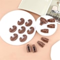 Miniatyrbillede 2 af 5: 8 sæt skuffeskinnesæt i plast, skuffeskinner, udskiftningsdele til centermonterede skuffer Brown