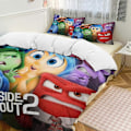 Pikkukuva 1 / 5: x7 Inside Out 3-osainen vuodevaatesetti Lämmin ja mukava pehmeä pussilakanasetti 1 pussilakanalla ja 2 tyynyliinalla makuuhuoneeseen b7 135x200cm 53x78in
