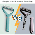 Miniatyrbillede 2 af 5: Grooming Tool Dobbeltsidet Undercoat Rake til Hunde, Kamme Børste
